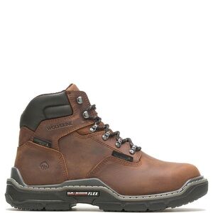 Wolverine Raider Durashock Brown Leather Work Boots